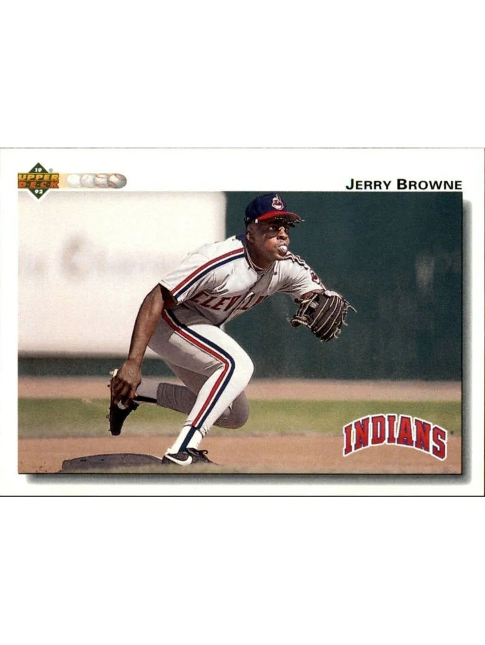 Jerry Browne 1992 Upper Deck MLB #340 Baseball Card Cleveland Indians
